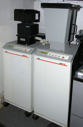film recorder set up to shoot 35mm digital slides