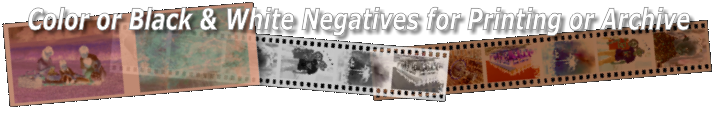 Negatives from Digital files